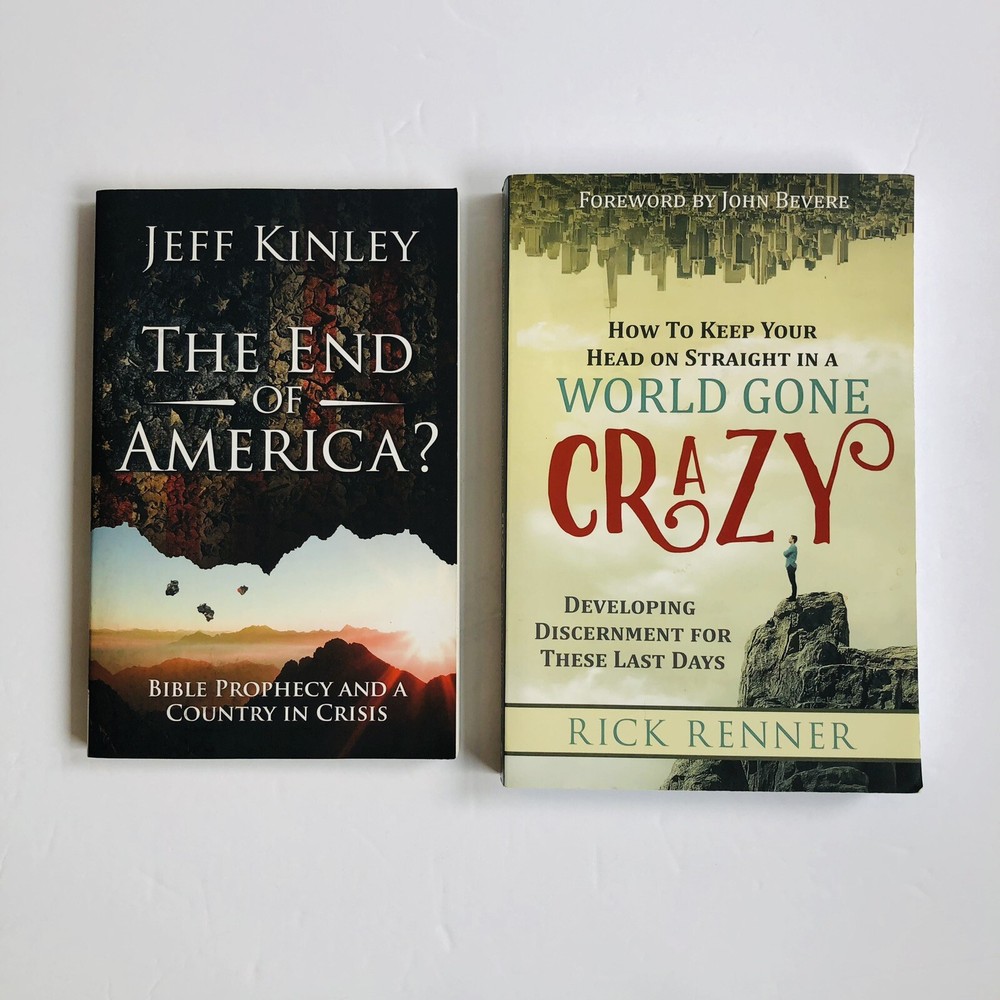 Christian Bible Prophesy End Times U.S. /Rick Renner, Jeff Kinley 2 book lot