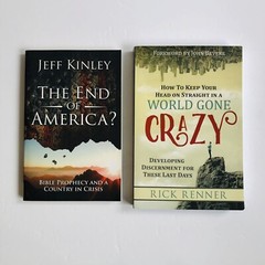 Christian Bible Prophesy End Times U.S. /Rick Renner, Jeff Kinley 2 book lot