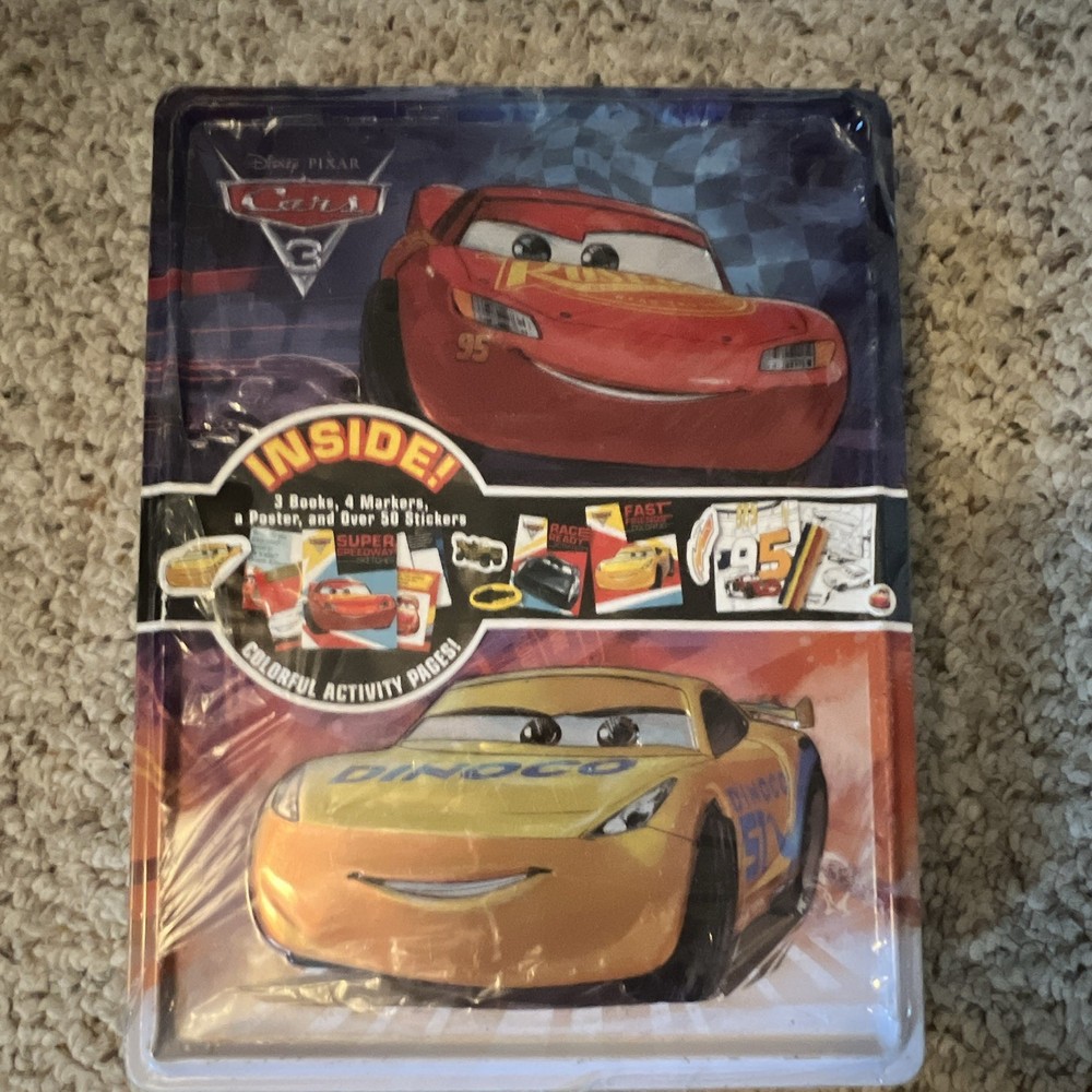 Disney Pixar Cars 3 Collector’s Tin Activity & Coloring Box Set (2017)