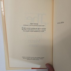 The Tower by Richard Martin Stern 1973 First Edition Hardcover Dust Jacket