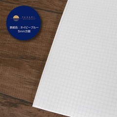 Nakabayashi YU-SARI NYN-B501-SB Fountain Pen Notebook, B5/Square 0.2 inch (5 …