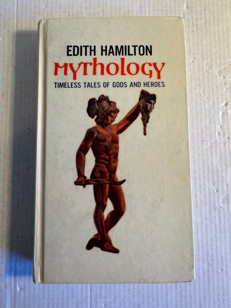 Mythology Edith Hamilton RARE Permabound Ex-Library 1942 Vintage Hardcover