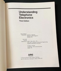 Understanding Telephone Electronics 3rd Edition Bigelow Telecom PB 1991 SAMS Vtg