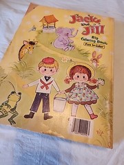 Jack And Jill Vtg Big Coloring Book, Claymore, Inc. Printed- Canada. 448 Pages.