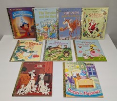 Lot of 9 Little Golden Books Various Titles & Years READ