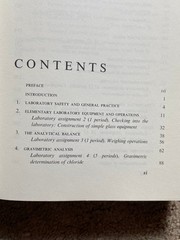 QUANTITATIVE CHEMISTRY: A Laboratory Text, Jurg Waser 1964 PB, 435 pages