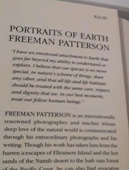 Portraits of Earth Softcover by Freeman Patterson Nice.