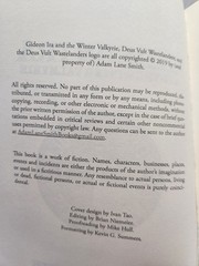 Gideon Ira And The Winter Valkyrie Adam Lane Smith Deus Vult Wastelanders Rare