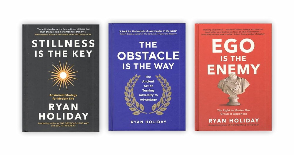 Ego Is The Enemy, The Obstacle , Stillness Is The Key Hardcover 3 book Set