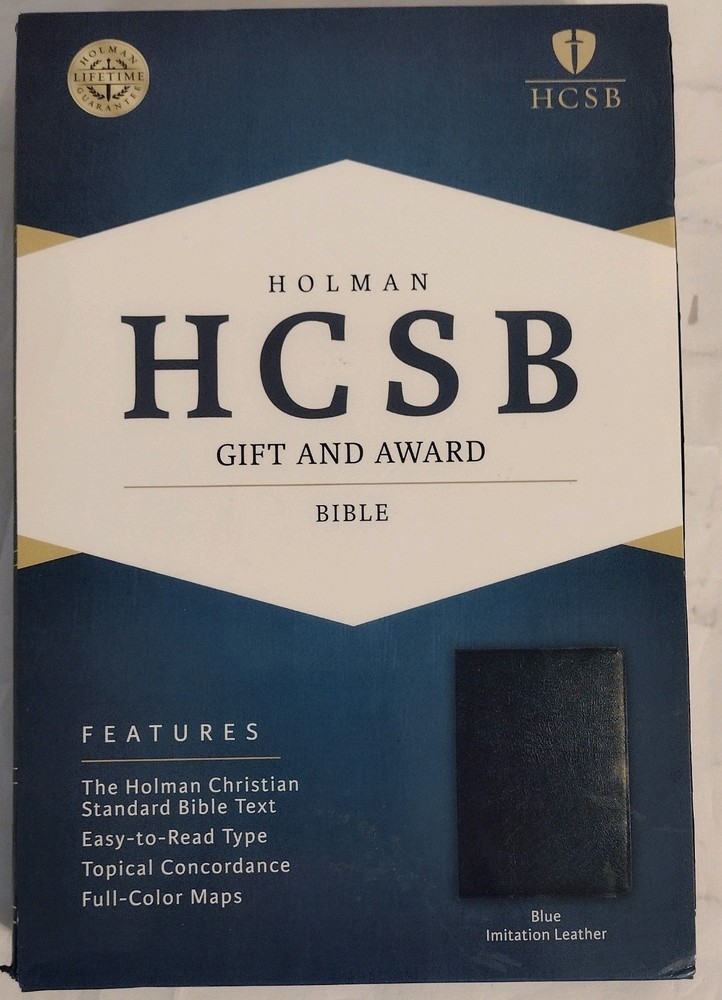 HCSB Gift and Award Bible, Blue Imitation Leather by Holman Bible Publishers, LN