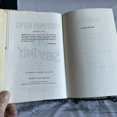 First Edition Book Club Edition 1983 “Pet Sematary” by Stephen King HC/DJ Clean