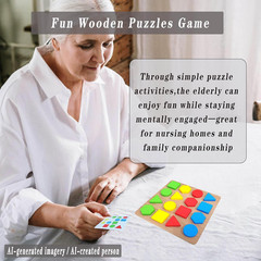 Puzzles Gifts for Dementia,Alzheimers Activities & Memory Games for Seniors,Geom