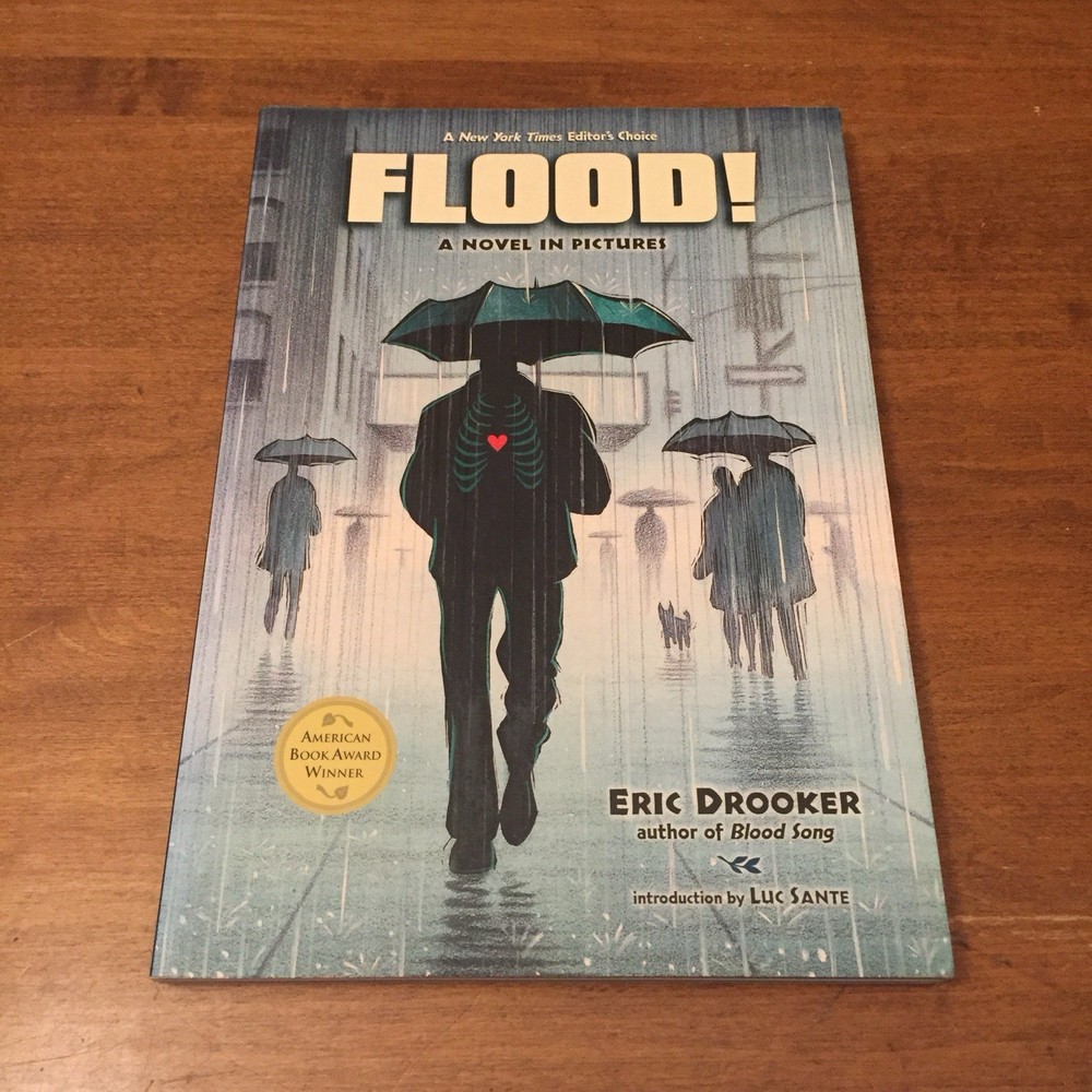 Flood!: A Novel in Pictures by Eric Drooker 2002 Dark Horse Books TPB Good+/VG