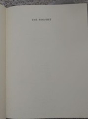 The Prophet Kahlil Gibran 1983 HC 25th Printing Alfred A Knopf Borzoi Book