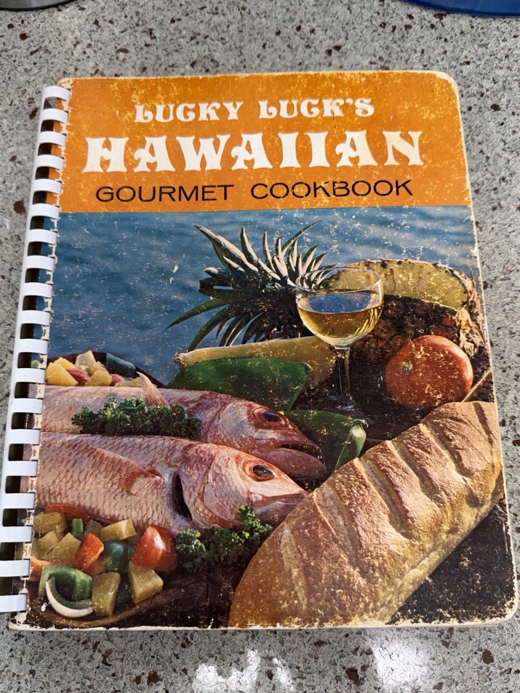 First Printing of Lucky Luck’s Hawaiian Gourmet Cookbook. 332 Pages. Used. Good.