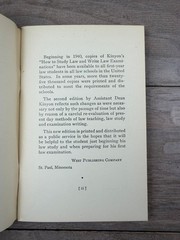 How To Study Law Write Law Examinations Kinyon 1951 Second Ed West Publishing