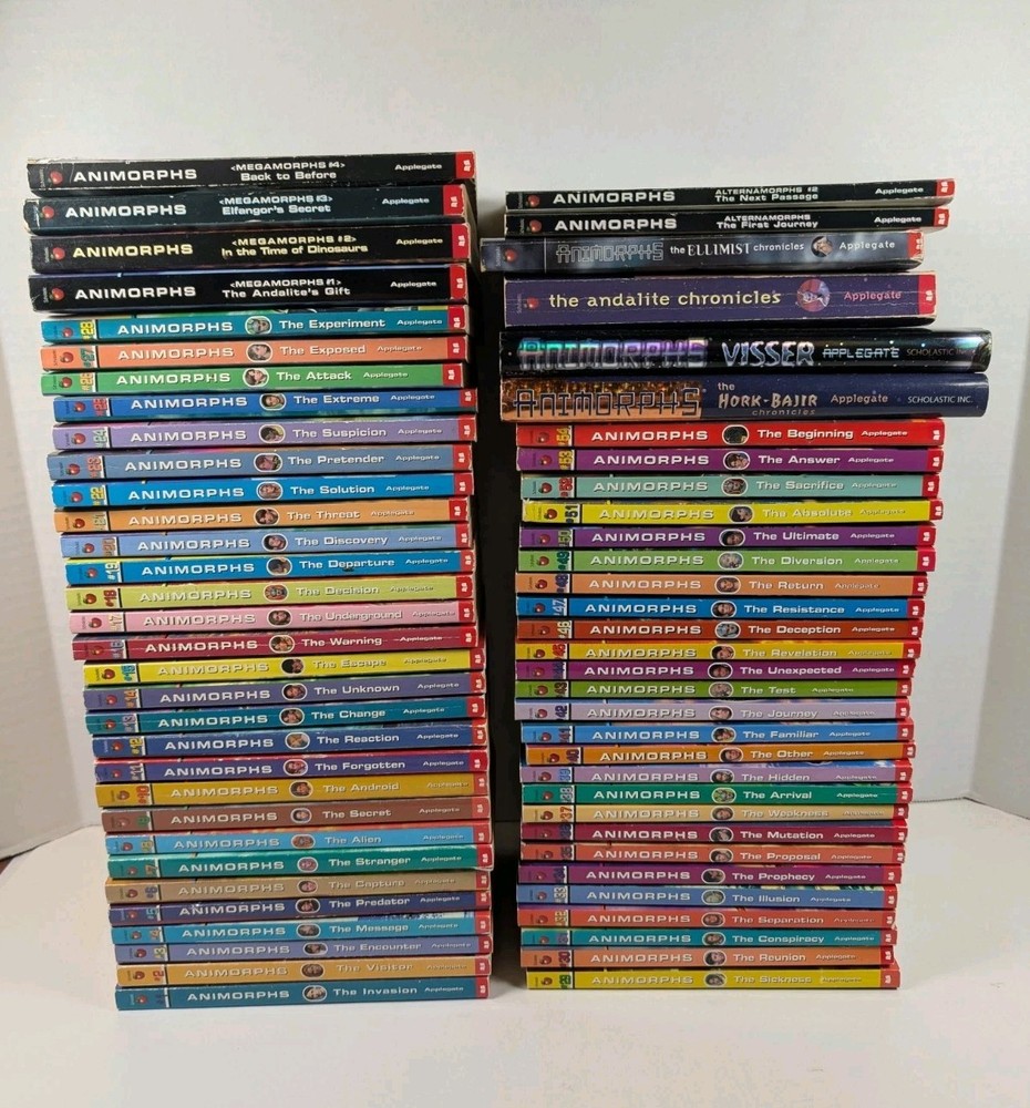 Animorphs Complete Series Lot Set of 64 Vintage 1-54 + 10 KA Applegate Megamorph