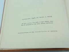 Peony Vintage 1st Edition 1948 Hardcover Book Pearl S. Buck 312 Pages