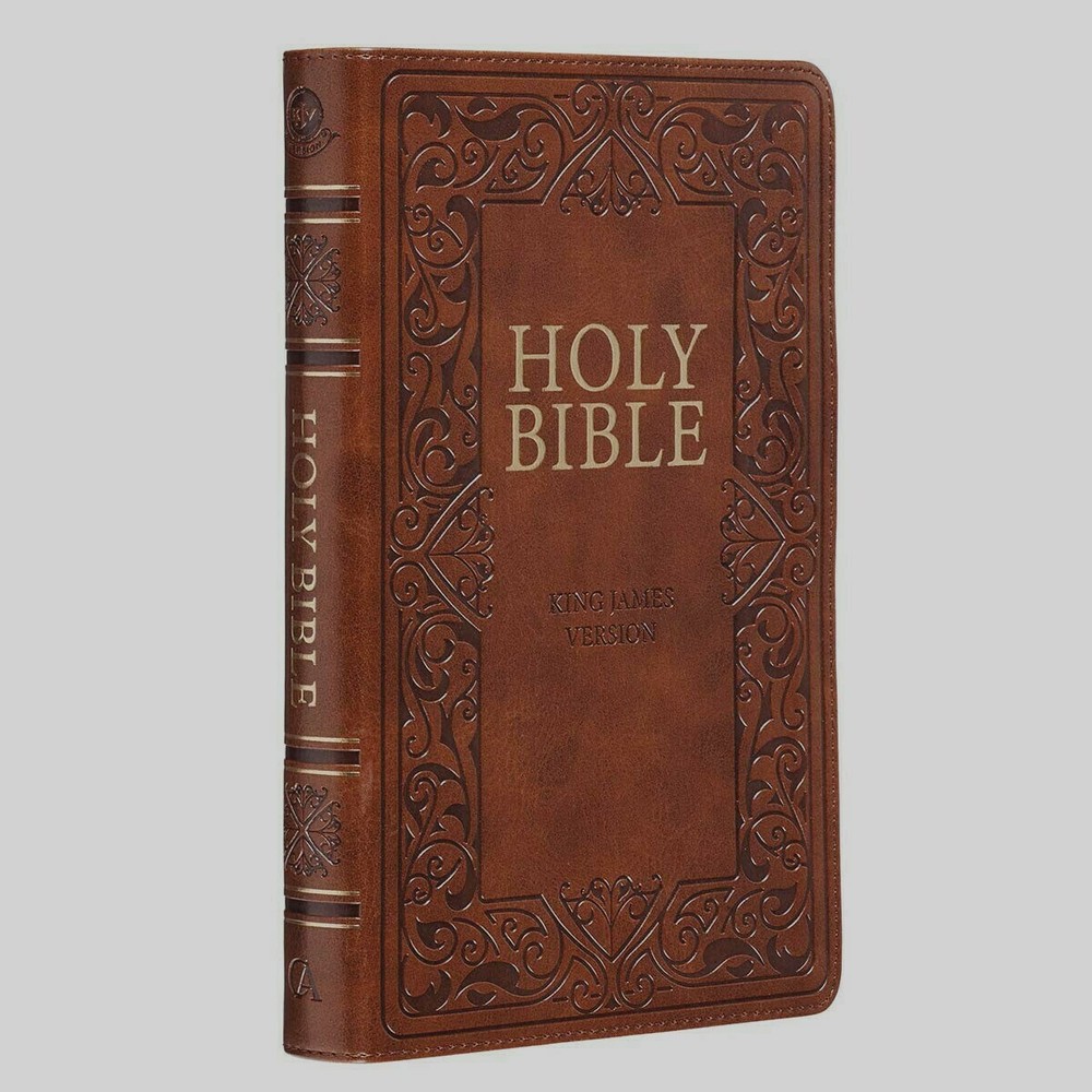 The Holy Bible Kings James Version Bible Thumb Indexed Red Letter / Brown