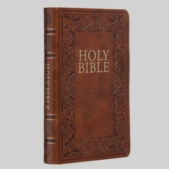The Holy Bible Kings James Version Bible Thumb Indexed Red Letter / Brown