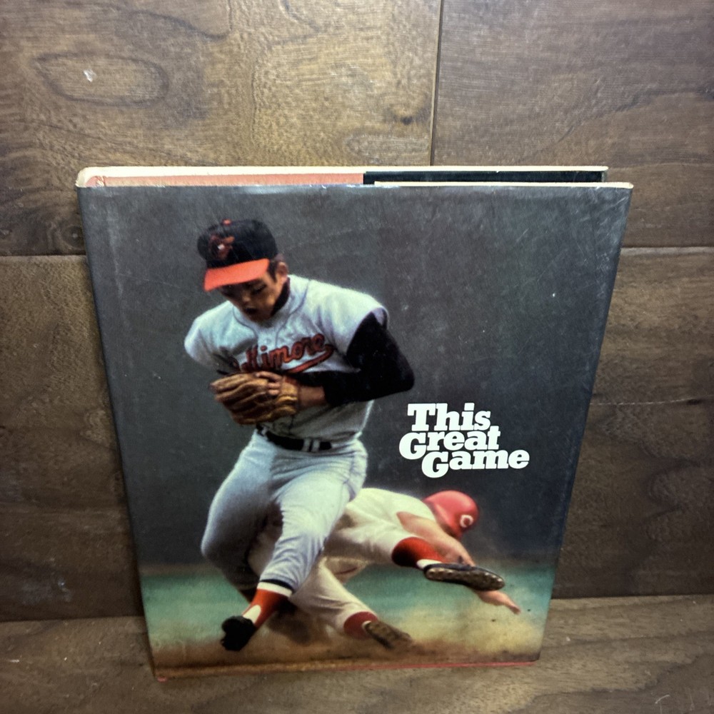 Vintage MLB 1971 Book ; This Great Game Hardcover w/DJ : Color B&W Illustration