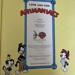 Look And Find Animaniacs Book 1994 Search and Find Characters Hardcover 10″ x 12