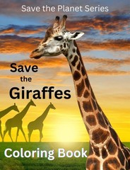 Save the Giraffes Coloring Book for Adults Teen 108 Pages 8.5 x 11 for All Ages