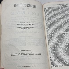 Bible Scofield Reference Edition 1945 KJV Oxford Black Morocco Leather lined