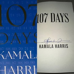 Kamala Harris SIGNED BOOK Vice President 107 Days HC AUTOGRAPHED 1ST EDITION