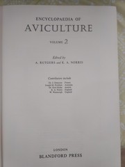 ENCYCLOPAEDIA OF AVICULTURE, (V.2) By Abram Rutgers & K A Norris – Hardcover