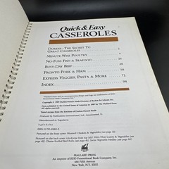 Quick and Easy Casseroles by Not Available (1990, Trade Paperback)