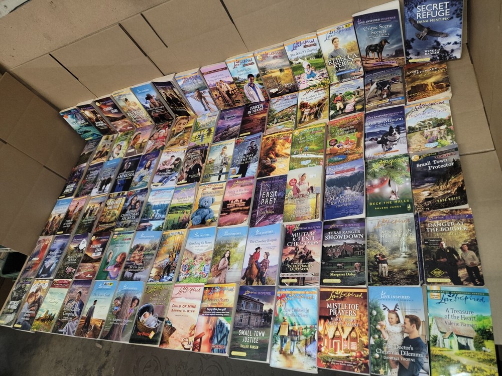 Lot of 20 Love Inspired Christian Suspense Romance Popular PB Books MIX UNSORTED