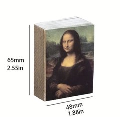 NEW Tiny Book Filled W/ PullOut Pictures Famous Art 200Pages Note Paper Painting