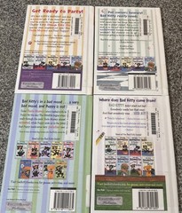 Lot of 4 Bad Kitty Hardcover Books by Nick Bruel First Square Fish Edition