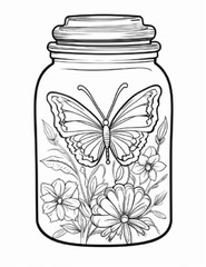 Butterfly Coloring Book for Adults & Kids – Stress Spiral Bound Coloring Book
