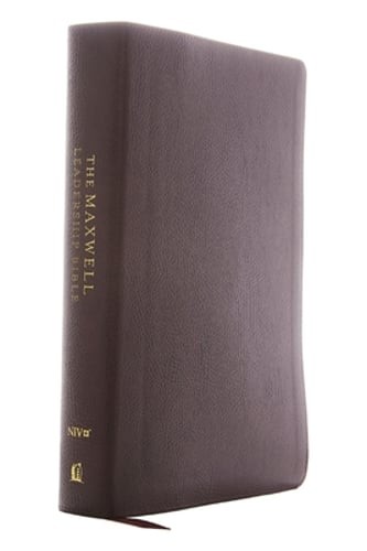 NIV, Maxwell Leadership Bible, 3rd Edition, Premium Bonded Leather, Burgundy,