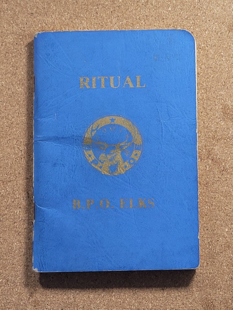 Vintage 1979 BPO Elks Ritual Book / Guide 76 pages – Fraternal Club