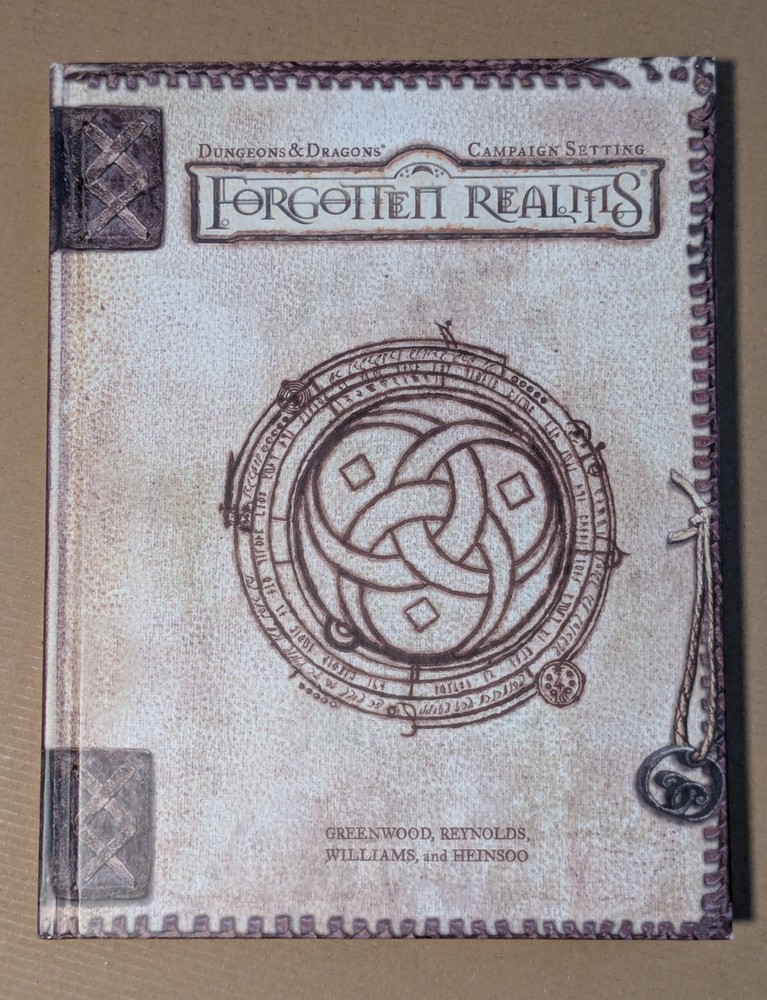 Forgotten Realms : Campaign Setting, Dungeons and Dragons 3E Hardcover 2001 Map