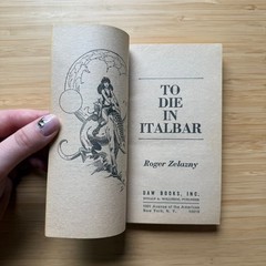 To Die In Italbar by Roger Zelazny 1974 1st DAW No. 117 PB Vintage SF VG