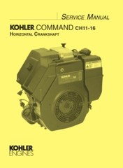 Kohler Command CH11 12.5 13 14 15 16 2-in-1 OWNER’S MANUAL & SERVICE MANUAL