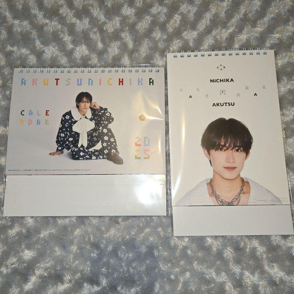 Jinai Akutsu Calendar 2025-2026 2-Book Set Unopened, Water-Resistant Shipping