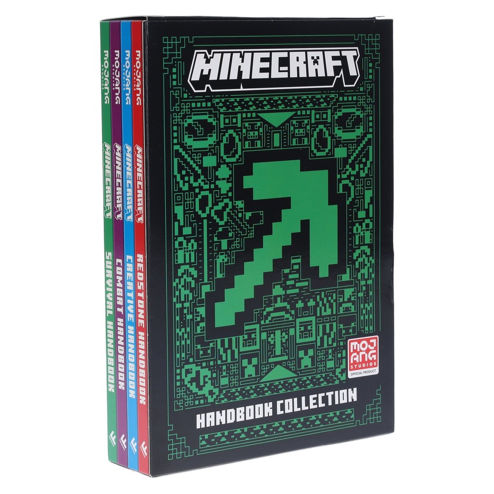 Minecraft Handbook Collection by Mojang AB: 4 Books Set – Ages 8-10 – Paperback