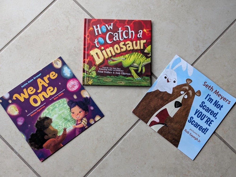 AWESOME 3 BOOK SET FOR CHILDREN We Are One How To Catch a Dinosaur I’m Not Scare