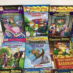 Geronimo Thea Stilton Books Lot of 11 Ages 7-12 Illustrated Adventure + 2 Audio