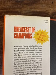 Kurt Vonnegut – Breakfast of Champions – Delacorte Press 8th Printing, 1973