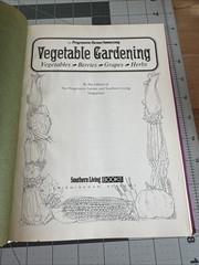 The Progressive Farmer/Southern Living Vegetable Gardening 1972 Hardcover Book