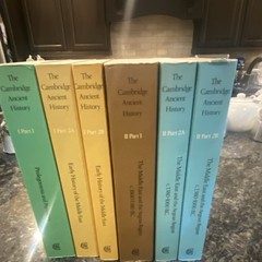 The Cambridge Ancient History Vols. 1.1, 1.2a, 1.2b, 2.1, 2.2a, 2.2b PB Ex