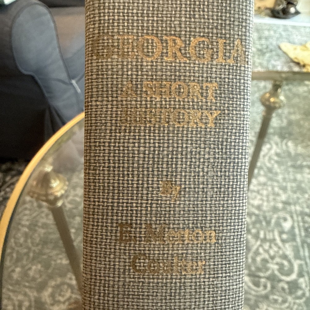 Vintage Georgia A Short History by E. Merton Coulter 1947 Illustrated Book HC