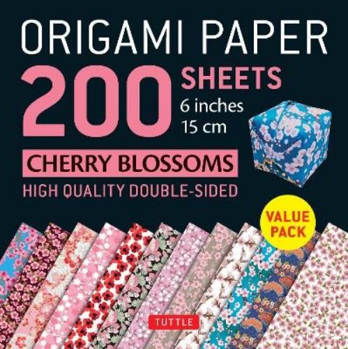 Tuttle Publishi Origami Paper 200 sheets Cherry Blossoms 6 (Mixed Media Product)