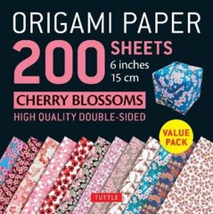 Tuttle Publishi Origami Paper 200 sheets Cherry Blossoms 6 (Mixed Media Product)